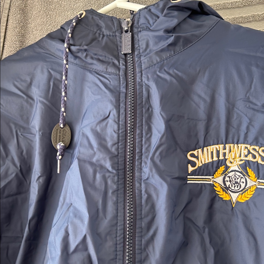 Navy Blue Smith And Wesson Jacket Xl Embroidered